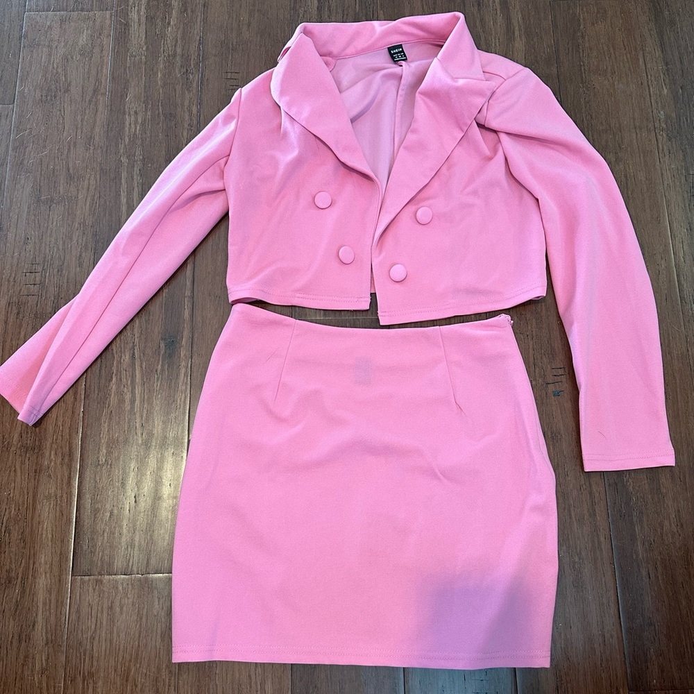 Pink blazer set from SHEIN